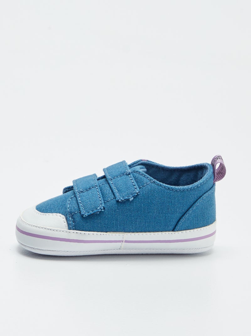 Lage stoffen 'Disney'-sneakers met klittenbanden | 'Stitch' BLAUW - Kiabi