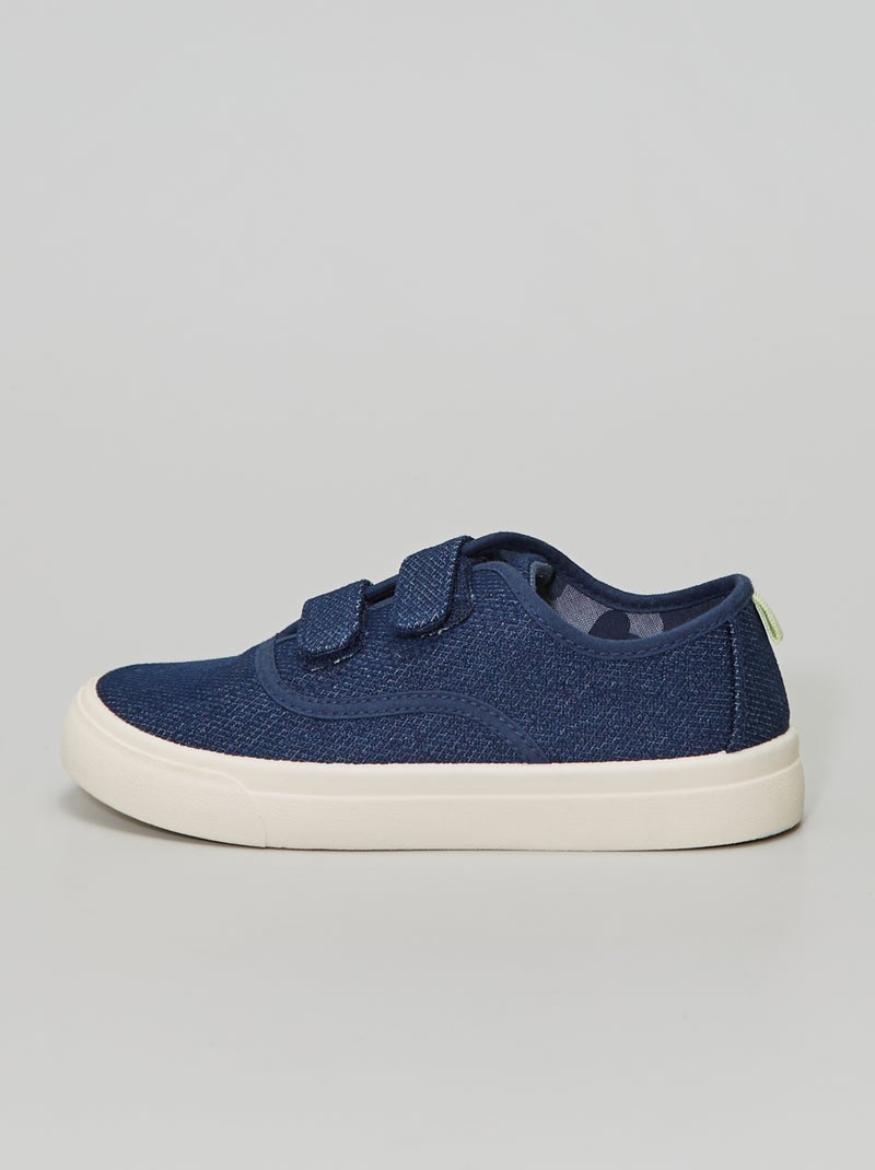 Lage stoffen sneakers denim - Kiabi