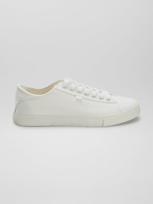 Lage, stoffen sneakers met print - Kiabi