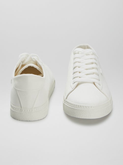 Lage, stoffen sneakers met print - Kiabi