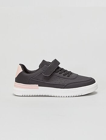 Lage tweekleurige sneakers met profielzool - Kiabi