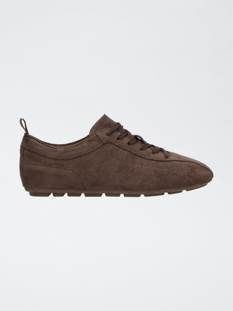 Lage vetersneakers Bruin - Kiabi