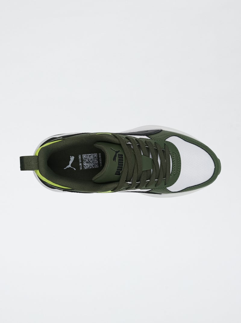 Lage vetersneakers Groen - Kiabi