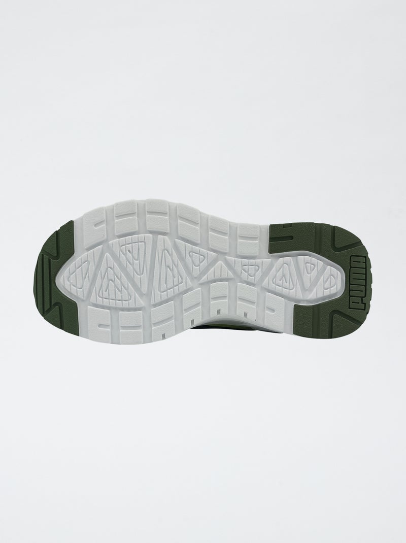 Lage vetersneakers Groen - Kiabi