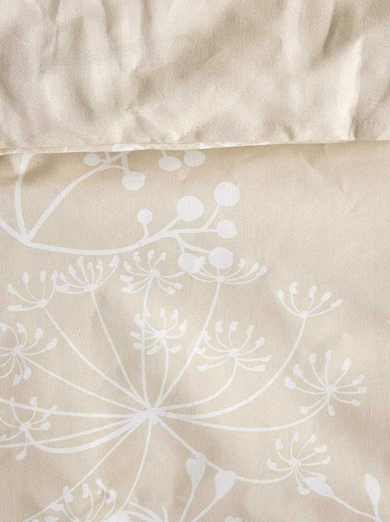 Lakenset met bloemenprint - Voor 2-persoonsbed BRUIN - Kiabi