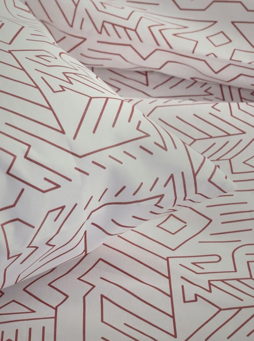 Lakenset met print - Voor 2-persoonsbed - Kiabi