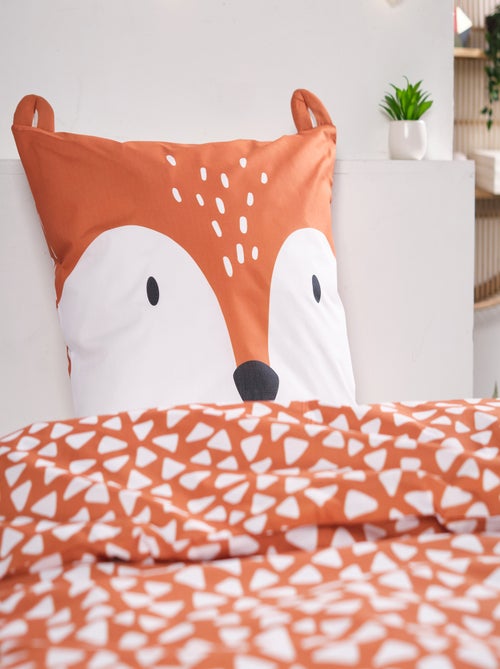 Lakenset met vosprint - 1-persoonsbed - Kiabi