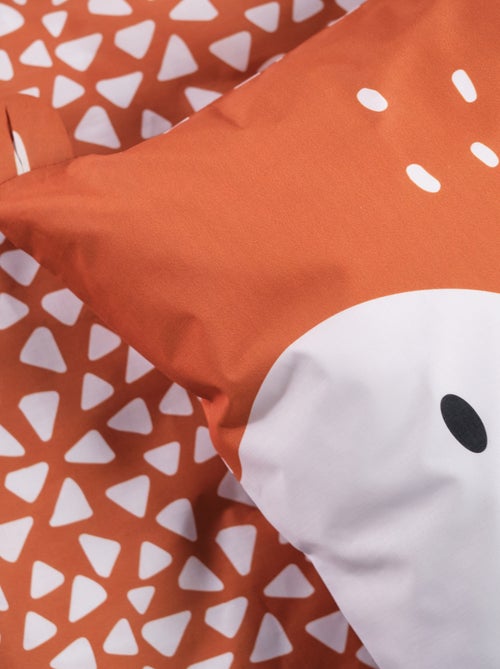 Lakenset met vosprint - 1-persoonsbed - Kiabi