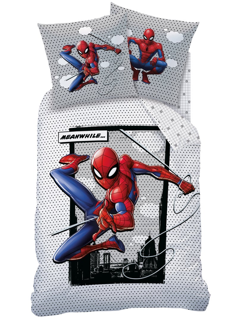 Lakenset 'Spider-Man' - 1-persoonsbed - grijs / rood - Kiabi