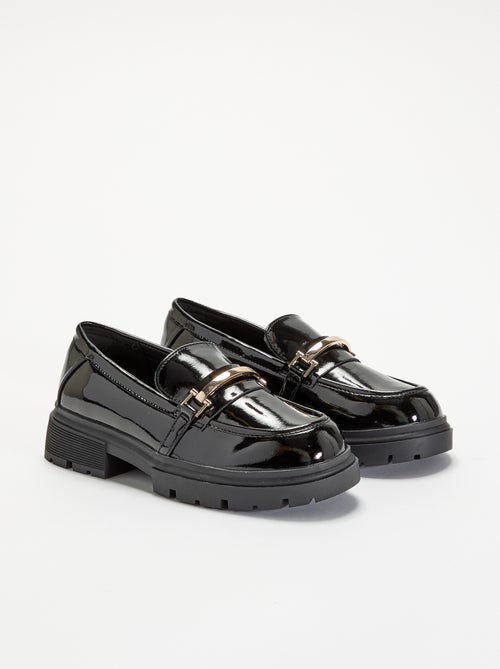 Lakmocassins met gekartelde zolen - Kiabi