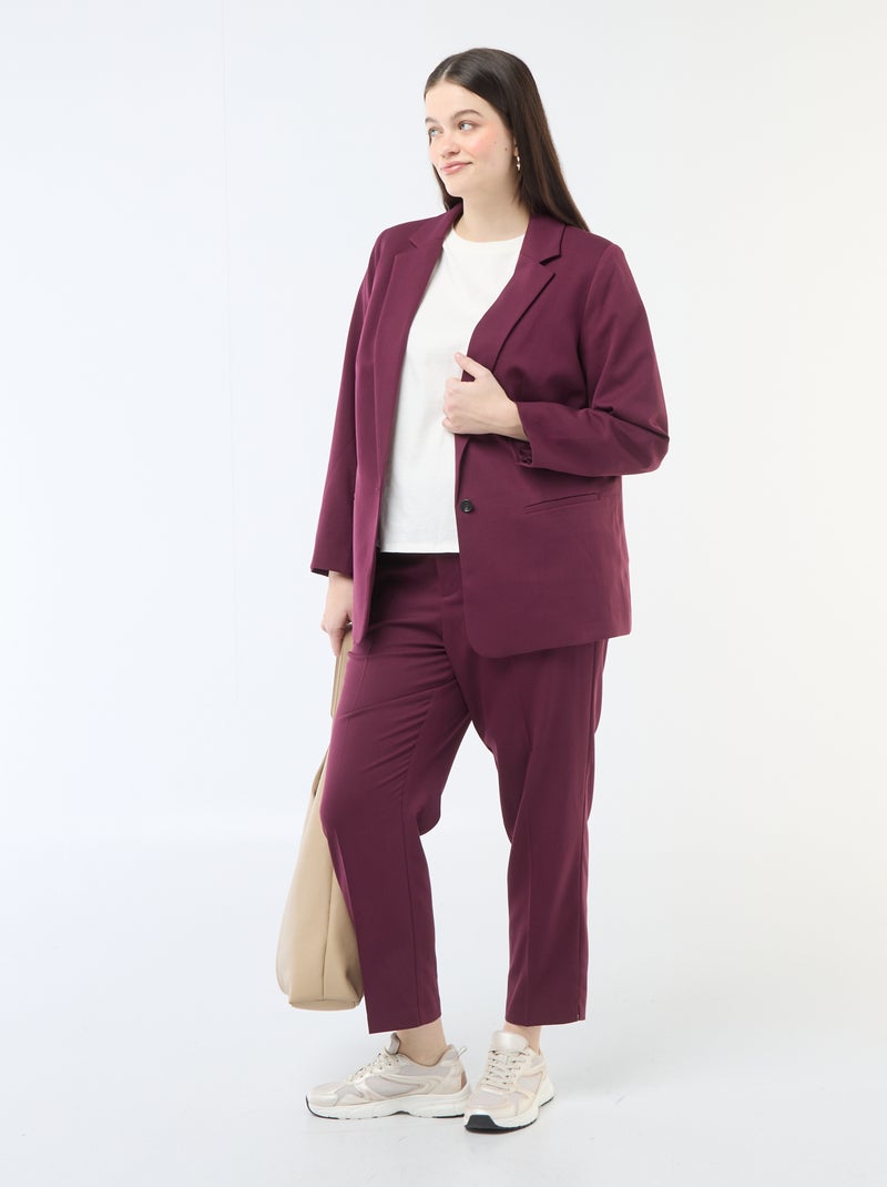 Lang colbertjasje Rood - Kiabi