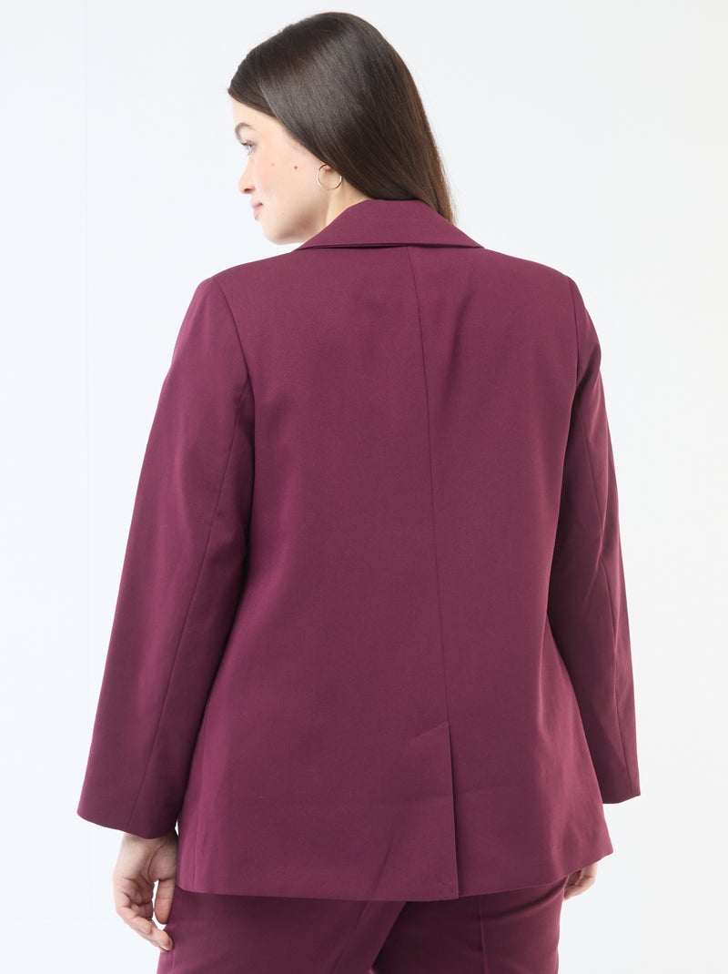 Lang colbertjasje Rood - Kiabi