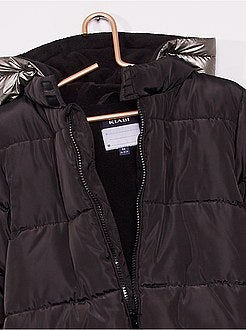 Lang donsjack met reflecterende capuchon - Kiabi