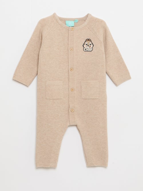 Lang, gebreid pakje met Knabbel & Babbel-print - Kiabi