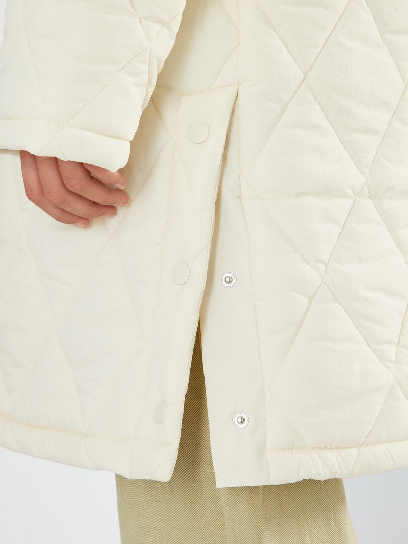 Vancavoo Damesjas voor de winter, lange jas, gevoerd, warm, casual, donsjack, sweatshirt met capuchon met ritssluiting, Leger Groen, L