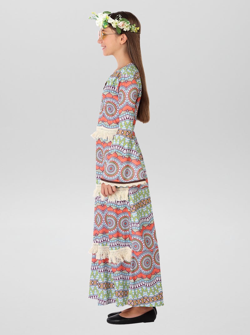 Lang hippiekostuum WIT - Kiabi