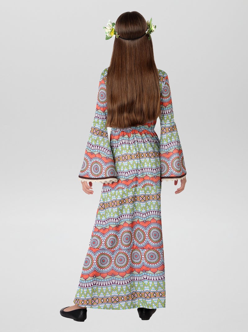 Lang hippiekostuum WIT - Kiabi