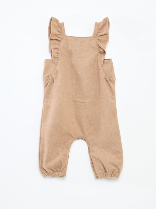 Lang kruippakje van katoenflanel - Kiabi