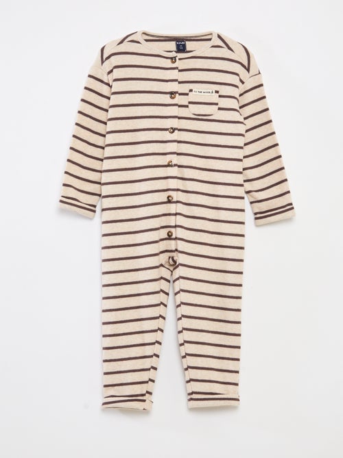 Lang kruippakje van zacht tricot - Kiabi