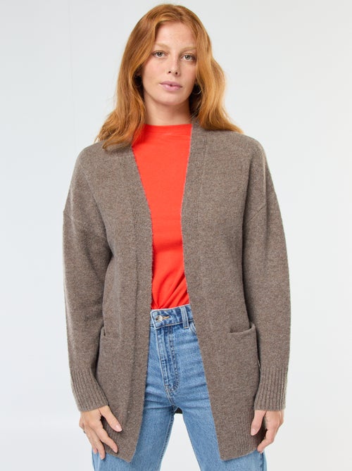 Lang, open vest - Kiabi