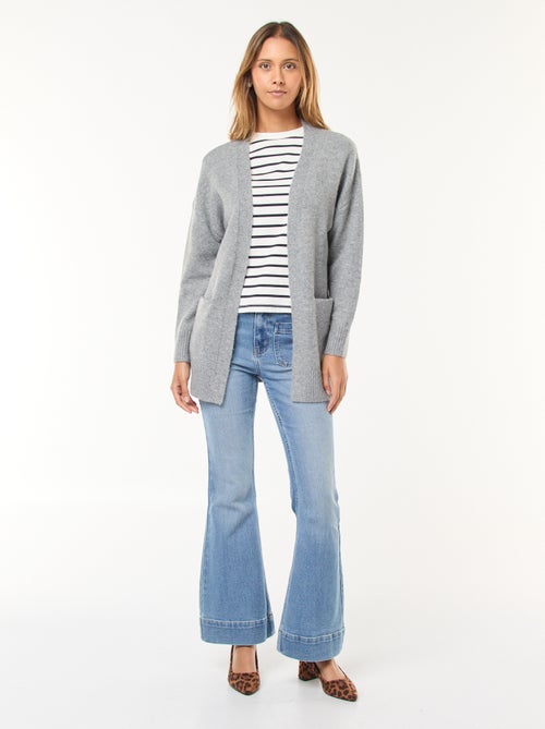 Lang, open vest - Kiabi