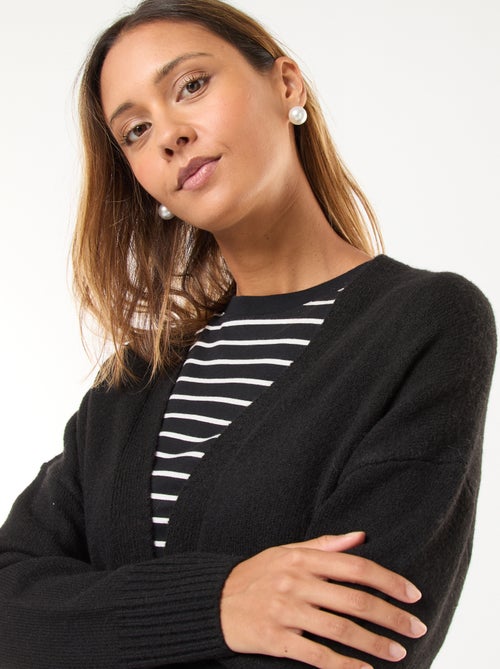 Lang, open vest - Kiabi