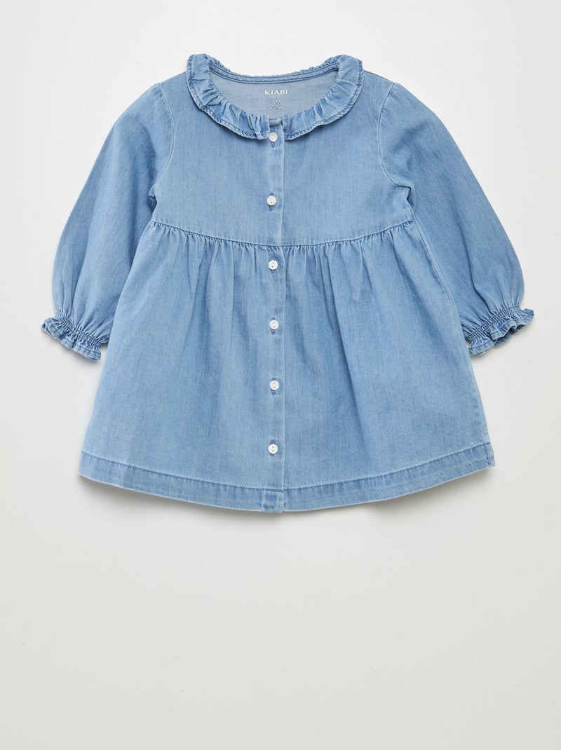Lang spijkerjurkje BLAUW - Kiabi