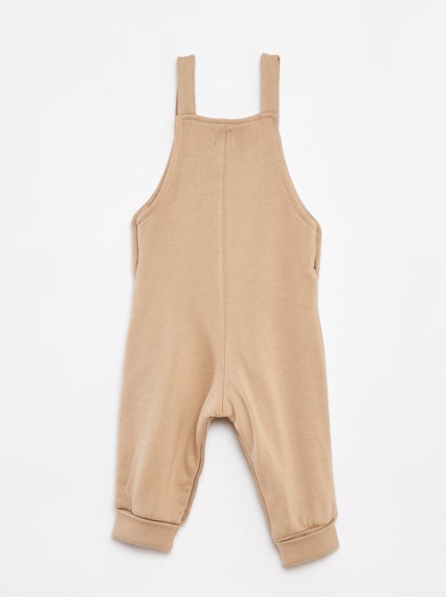 Lang tuinbroekje van joggingstof met verstelbare schouderbandjes - Kiabi