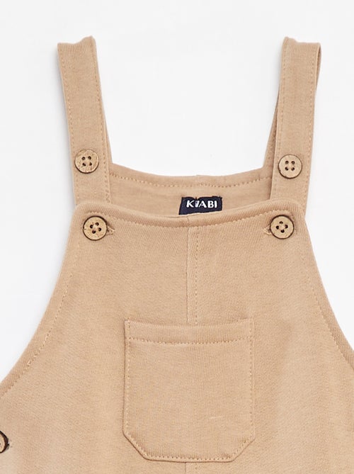 Lang tuinbroekje van joggingstof met verstelbare schouderbandjes - Kiabi