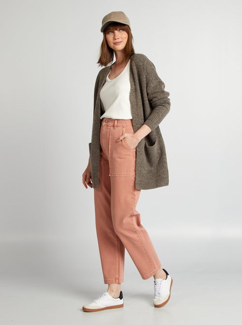 Lang vest met zakken - Kiabi