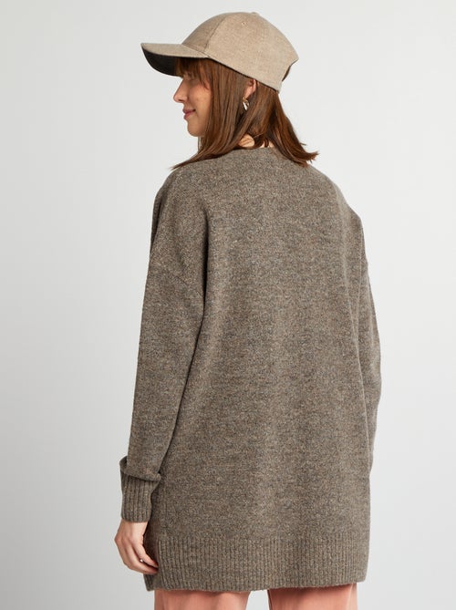 Lang vest met zakken - Kiabi