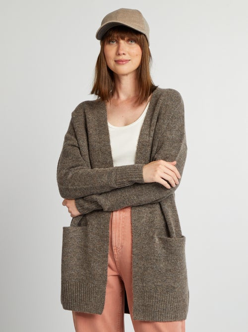 Lang vest met zakken - Kiabi