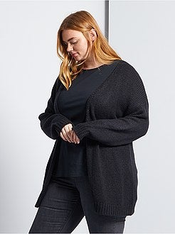 Lang vest van dik tricot - Kiabi