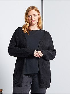 Lang vest van dik tricot - Kiabi