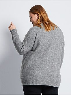 Lang vest van warm, zacht tricot - Kiabi