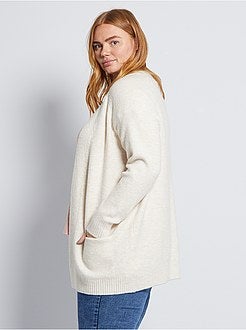 Lang vest van warm, zacht tricot - Kiabi