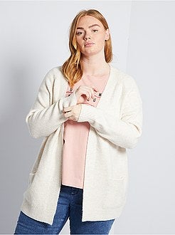 Lang vest van warm, zacht tricot - Kiabi