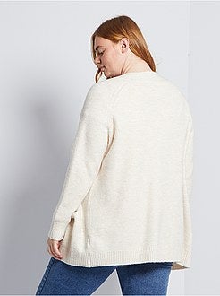 Lang vest van warm, zacht tricot - Kiabi