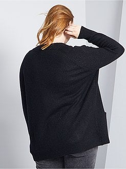 Lang vest van warm, zacht tricot - Kiabi