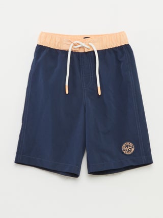 Lang zwemshort met kleurovergangseffect
