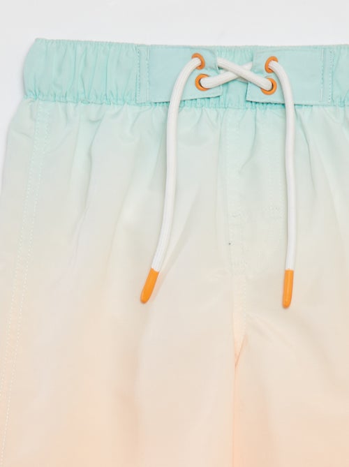 Lang zwemshort met kleurovergangseffect - Kiabi