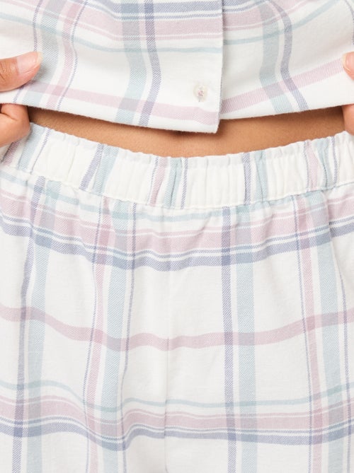 Lange, 2-delige pyjama met broek + nachthemd - 2-delig - Kiabi