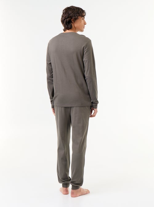 Lange 2-delige pyjamaset met T-shirt en broek - Kiabi