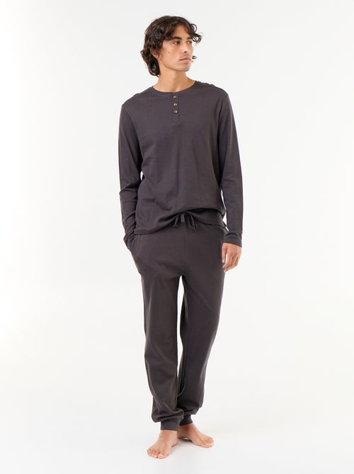 Lange 2-delige pyjamaset met T-shirt en broek - Kiabi