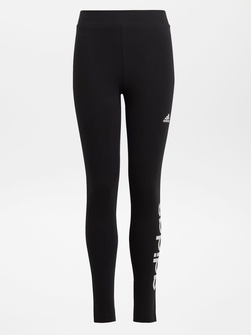 Lange 'adidas'-legging met geschreven logo ZWART - Kiabi