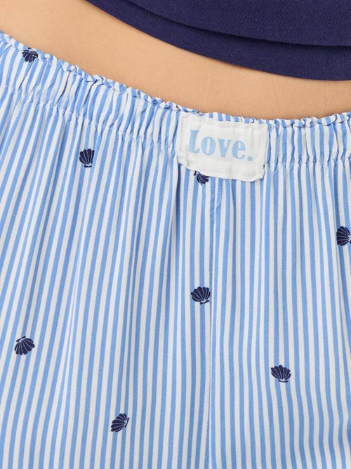 Lange bedrukte pyjama - 2-delig - Kiabi