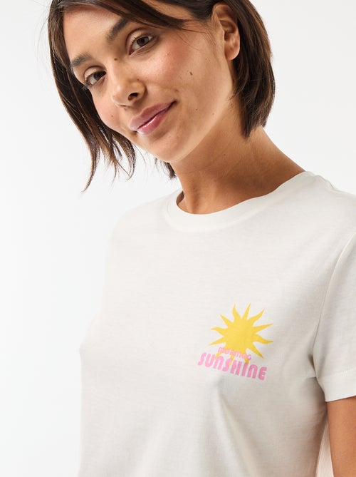 Lange bedrukte pyjama - 2-delig - Kiabi