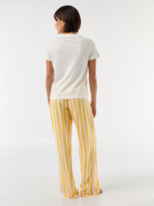 Lange bedrukte pyjama - 2-delig - Kiabi