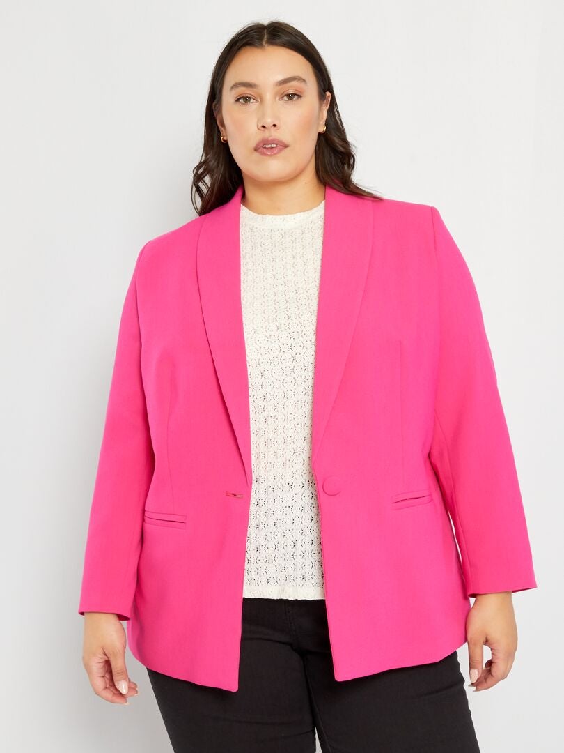 Lange blazer roze - Kiabi