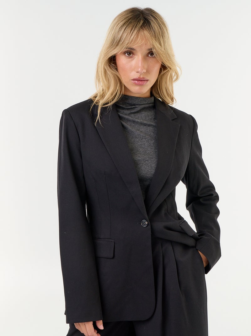 Lange blazer Zwart - Kiabi